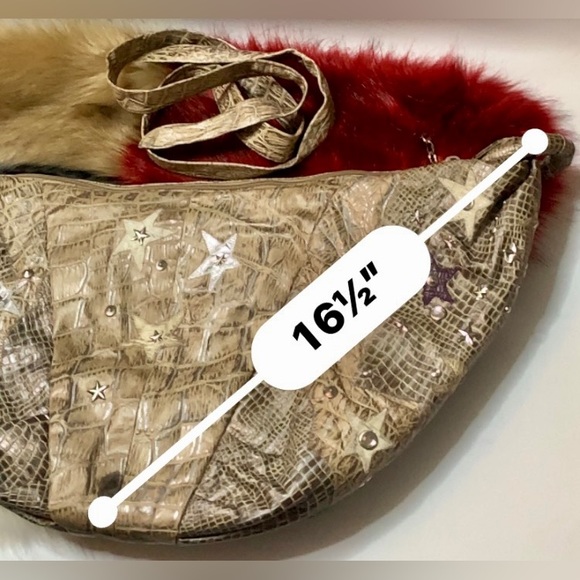 💎VIVA OF CALIFORNIA USA💎Snakeskin hobo,Large and beautiful bag.💎#VIVA - Picture 14 of 17